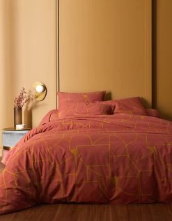 Linge De Lit Geoffroy En Coton à Motifs Graphiques