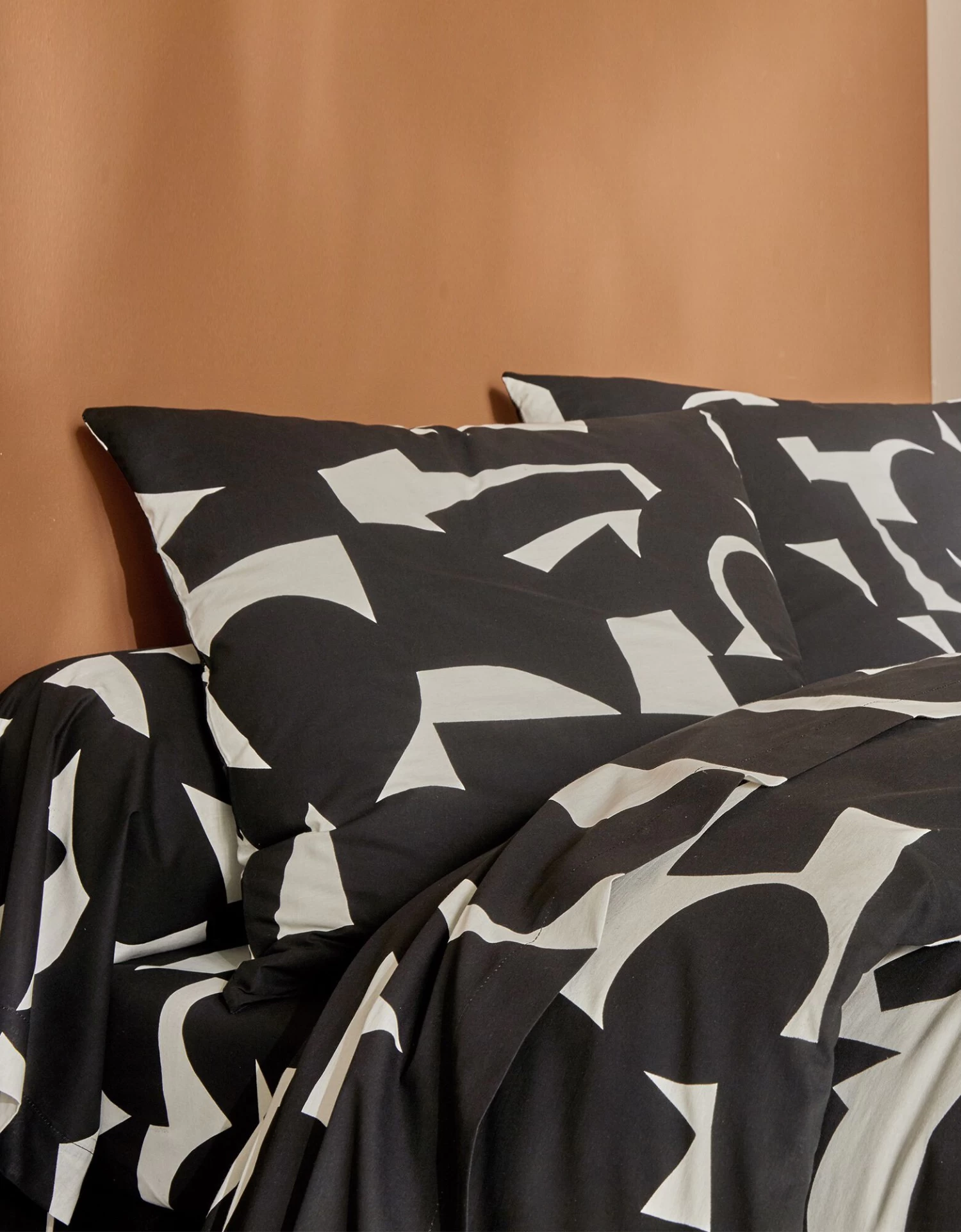 Linge De Lit Puzzle En Coton Imprimé Géométrique – Image 2