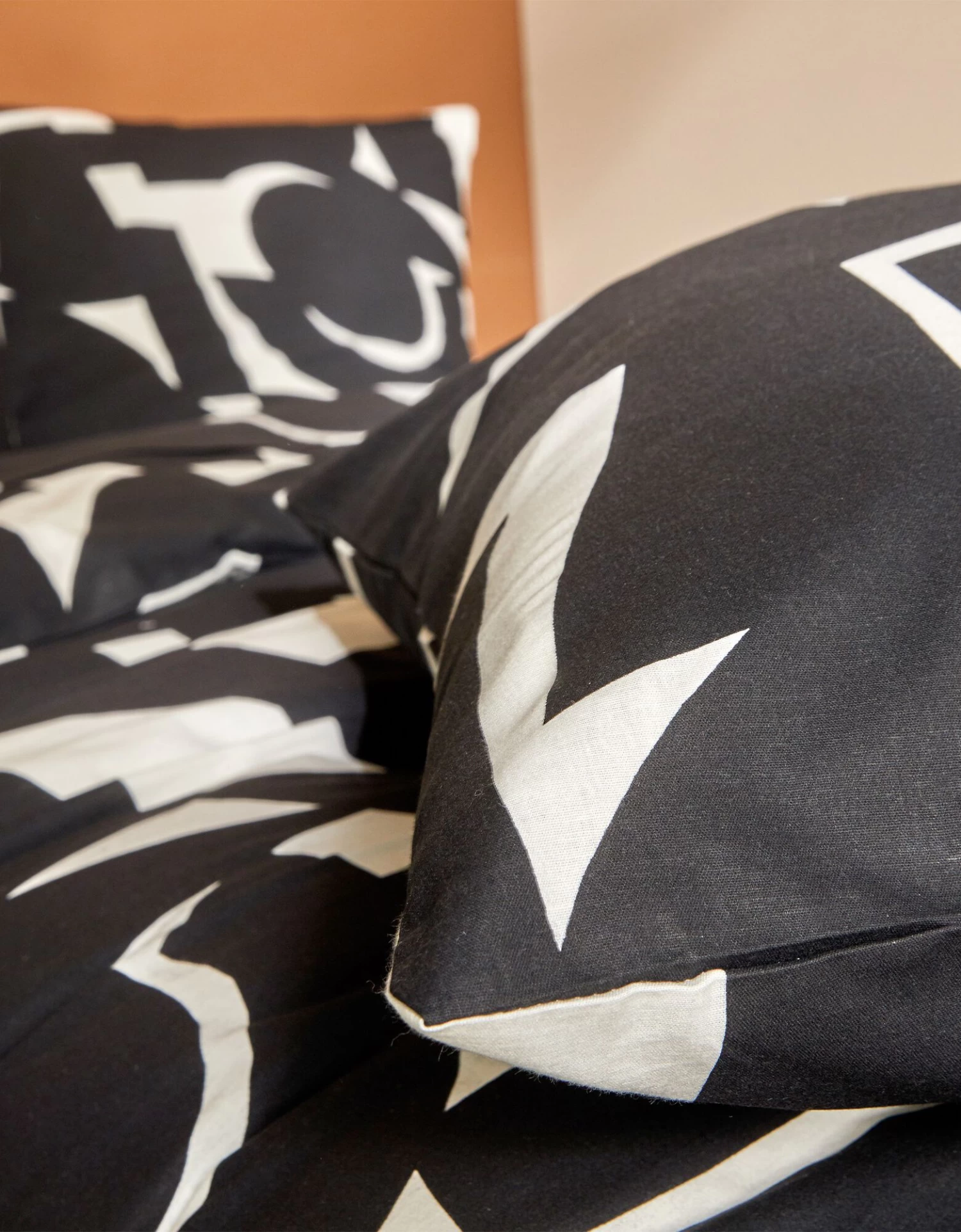 Linge De Lit Puzzle En Coton Imprimé Géométrique – Image 4