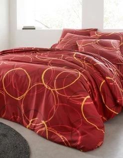 Linge De Lit Noémie Polycoton Imprimé Cercles