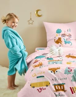 Linge De Lit Enfant à Motifs Abécédaire En Coton