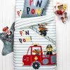 Linge De Lit Enfant à Motifs Pompiers En Coton