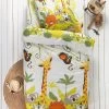 Linge De Lit Enfant Jungle Imprimé Animaux 1 Personne - Coton