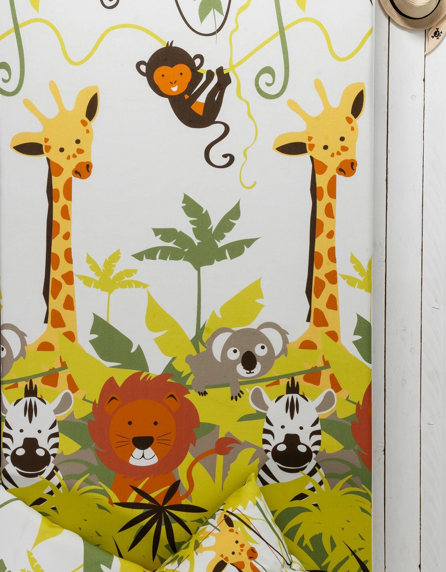 Linge De Lit Enfant Jungle Imprimé Animaux 1 Personne - Coton – Image 3