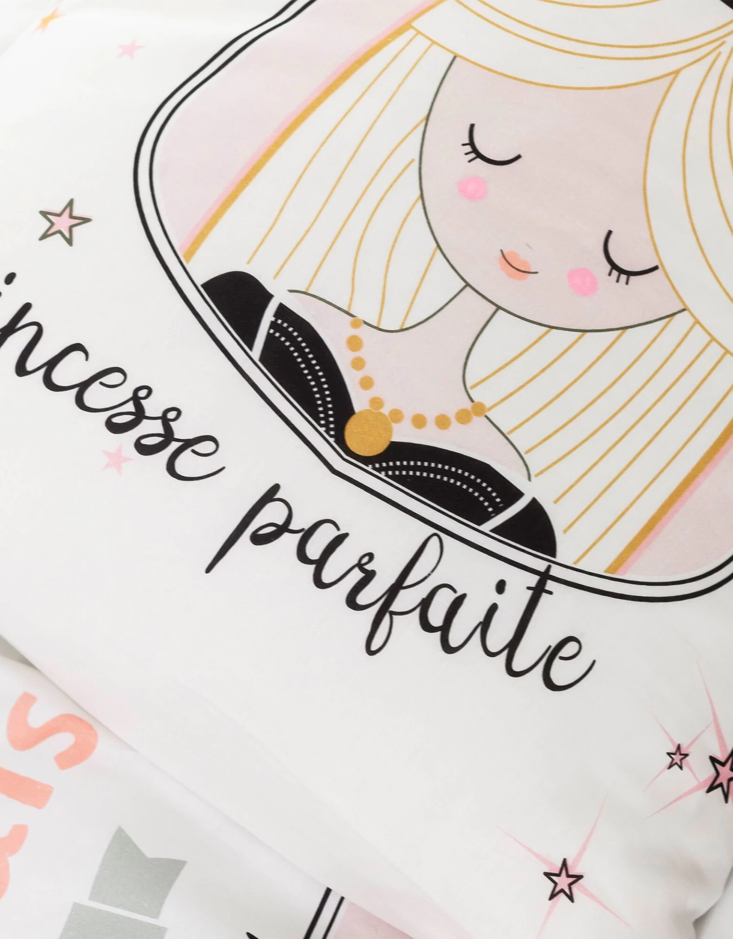 Linge De Lit Enfant Blanche Imprimé 1 Personne - Coton – Image 4