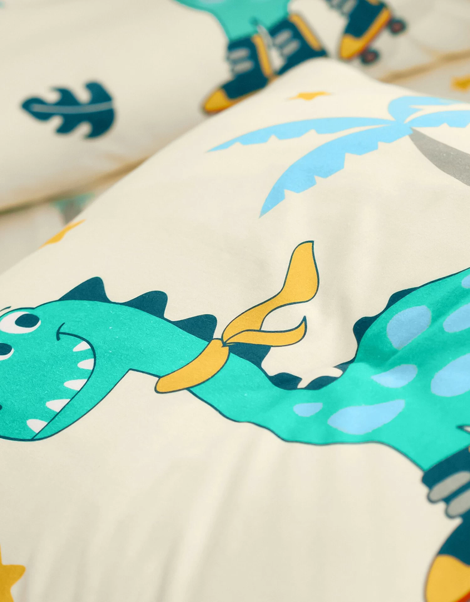 Linge De Lit Enfant à Motifs Skate Dinoroul 1 Personne - Coton – Image 4