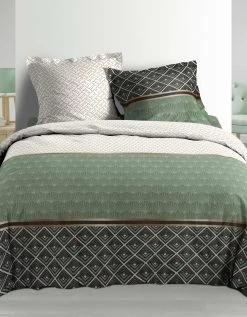 Parure De Lit Art Déco - Percale De Coton