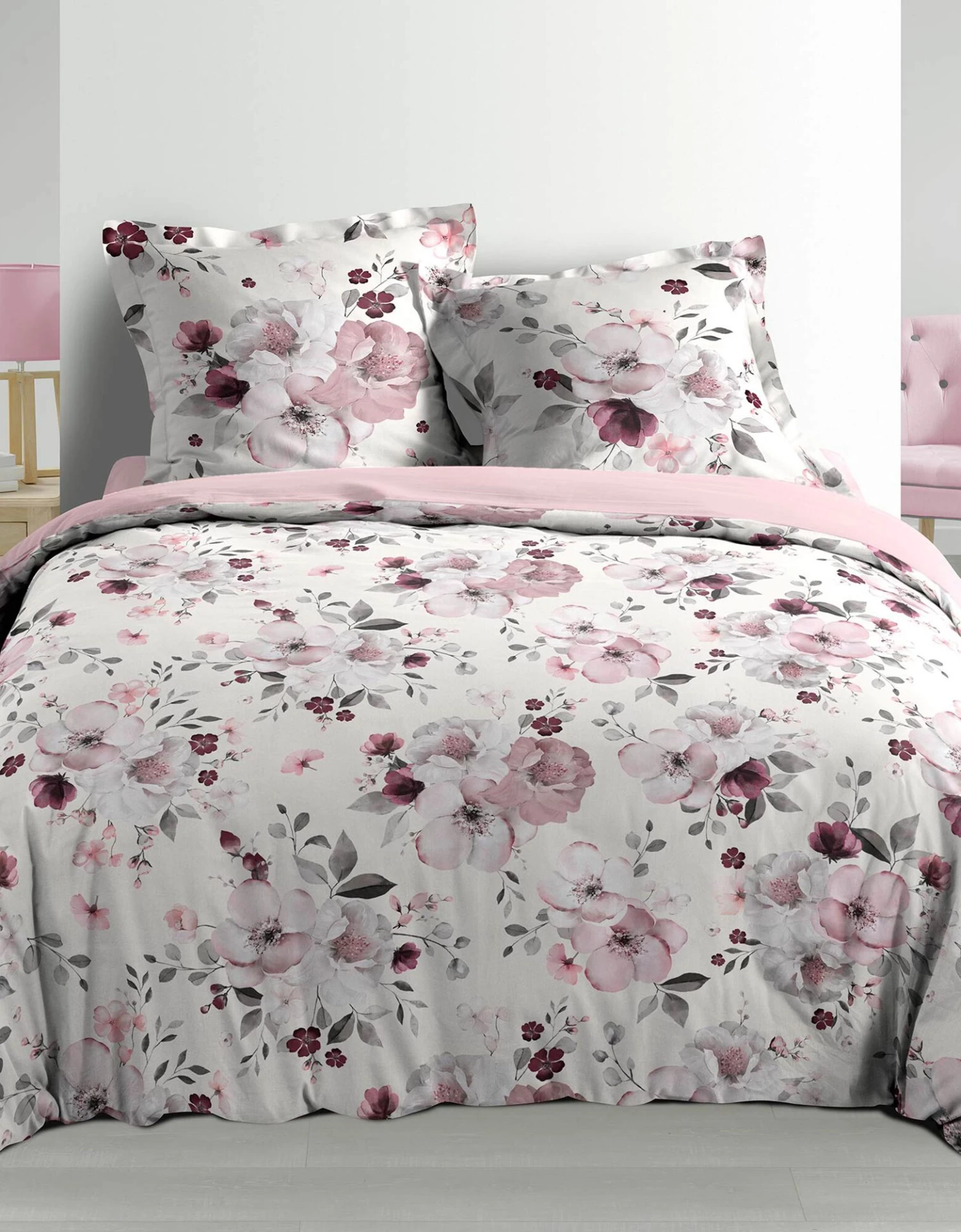 Parure De Lit Bouquet - Percale Coton