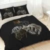 Linge De Lit Ginkgo Coton Motif Feuilles