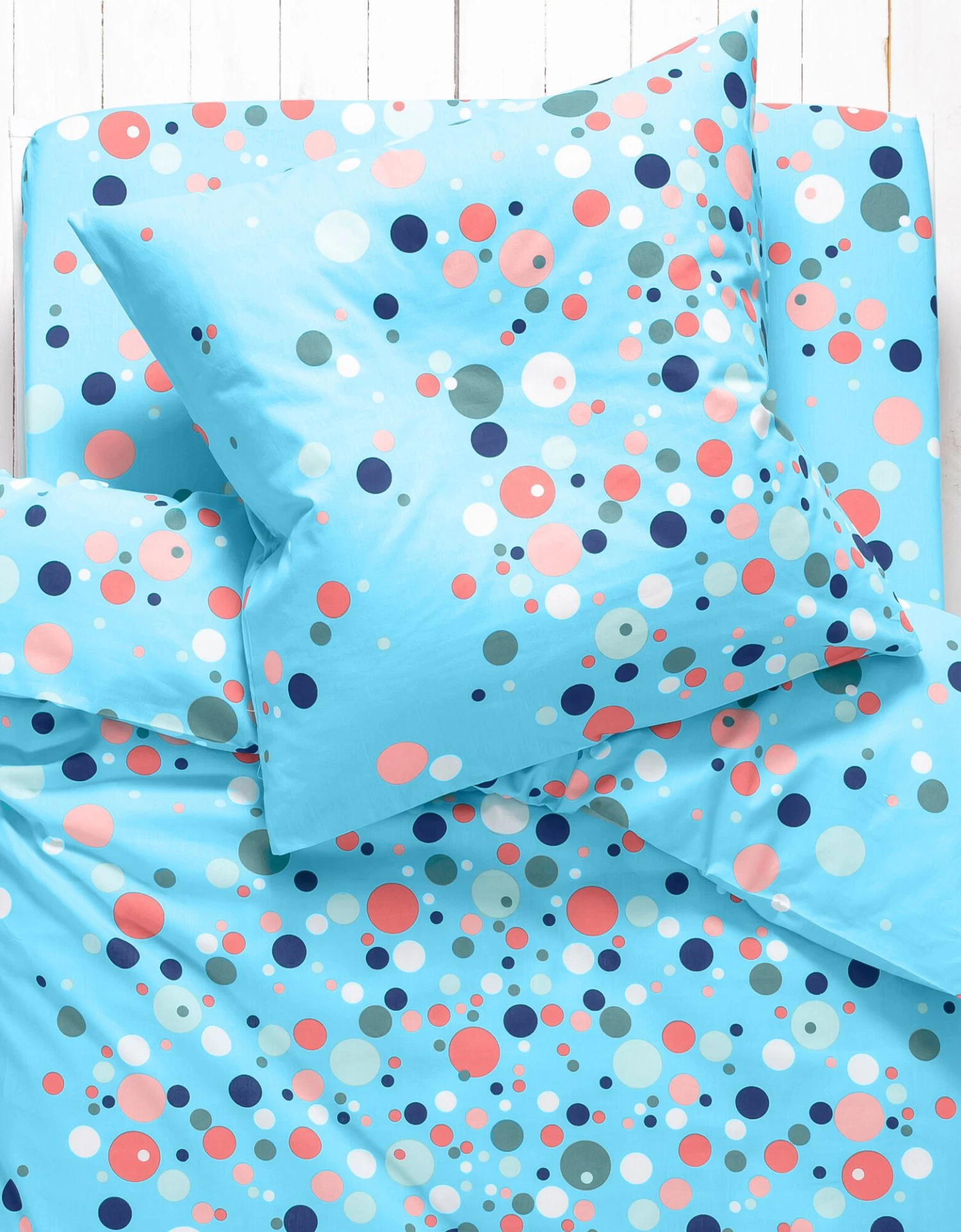 Linge De Lit Enfant Pétillant - Coton Imprimé Bulles Multicolores – Image 2