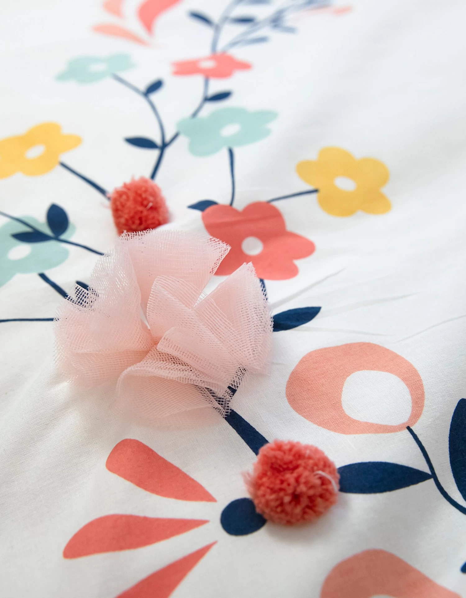 Parure De Lit Hello Fleurs Tulle - Coton – Image 2
