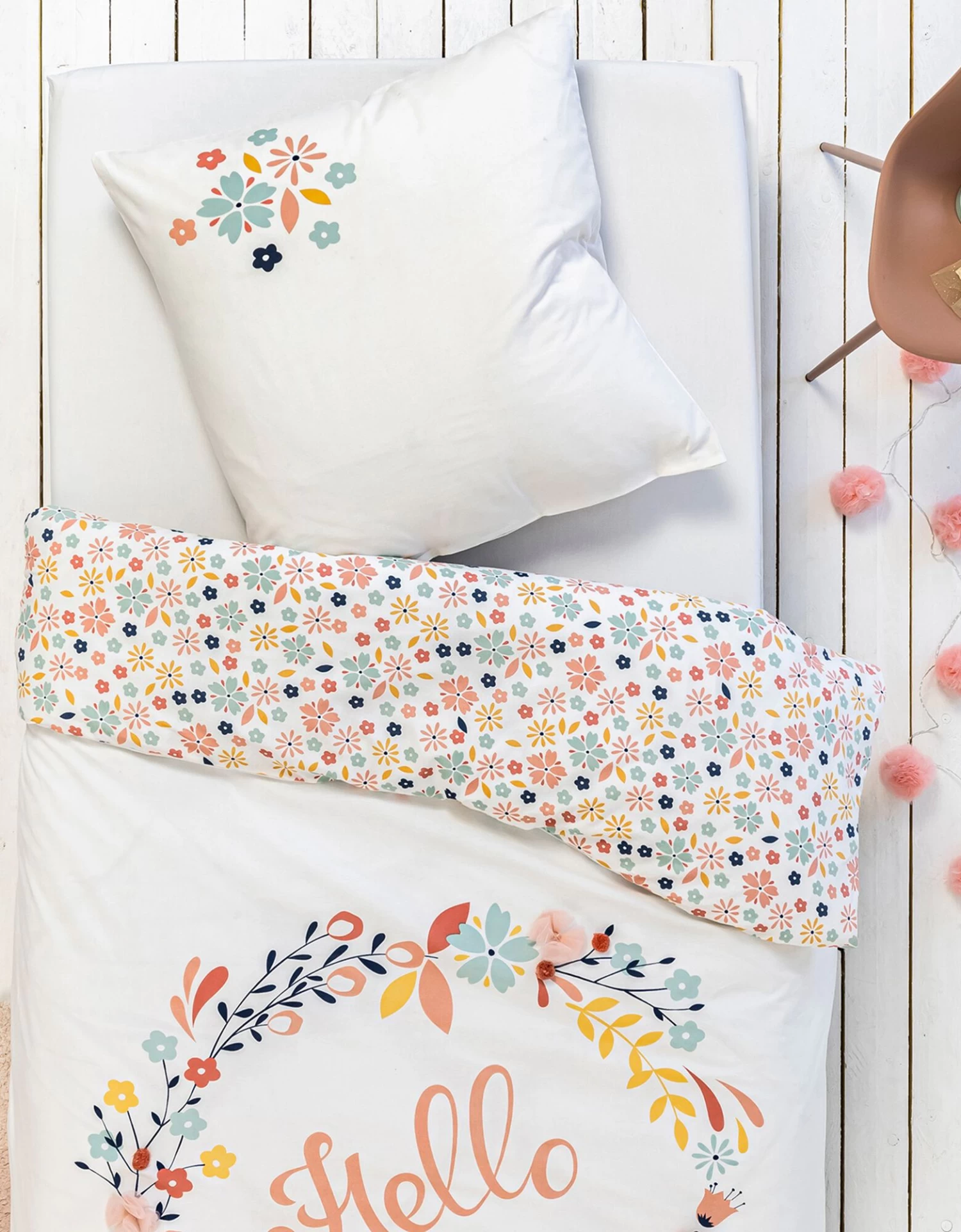 Parure De Lit Hello Fleurs Tulle - Coton – Image 5