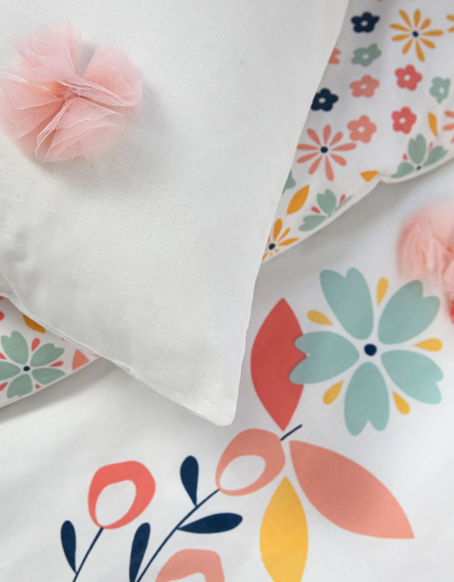 Parure De Lit Hello Fleurs Tulle - Coton – Image 6