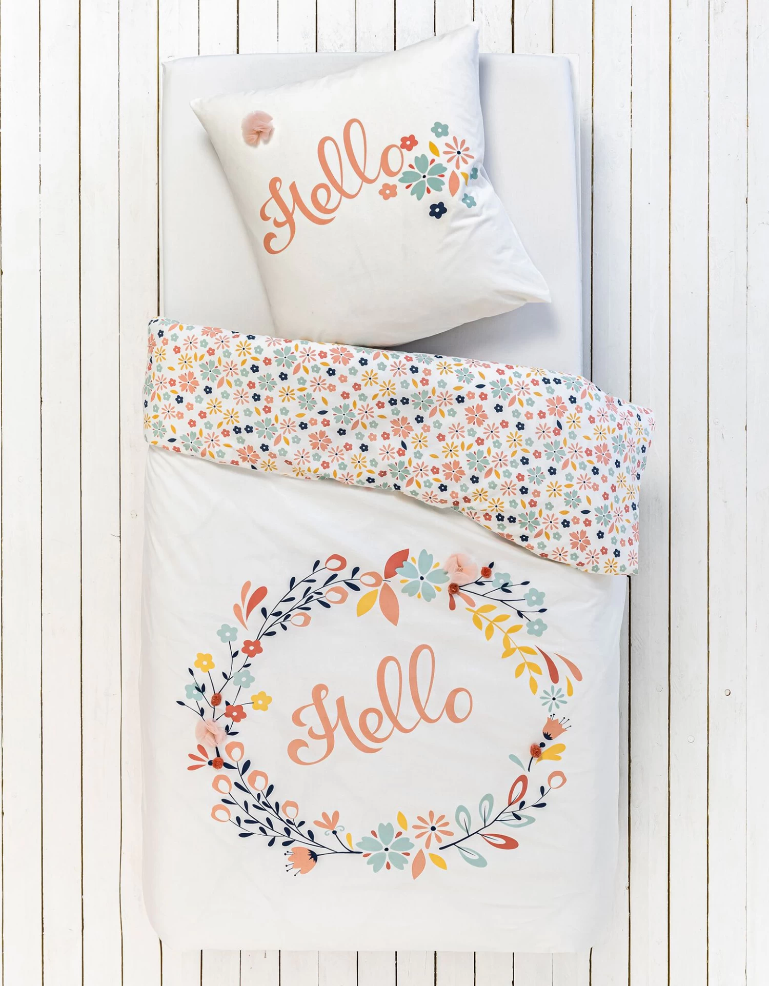 Parure De Lit Hello Fleurs Tulle - Coton – Image 7