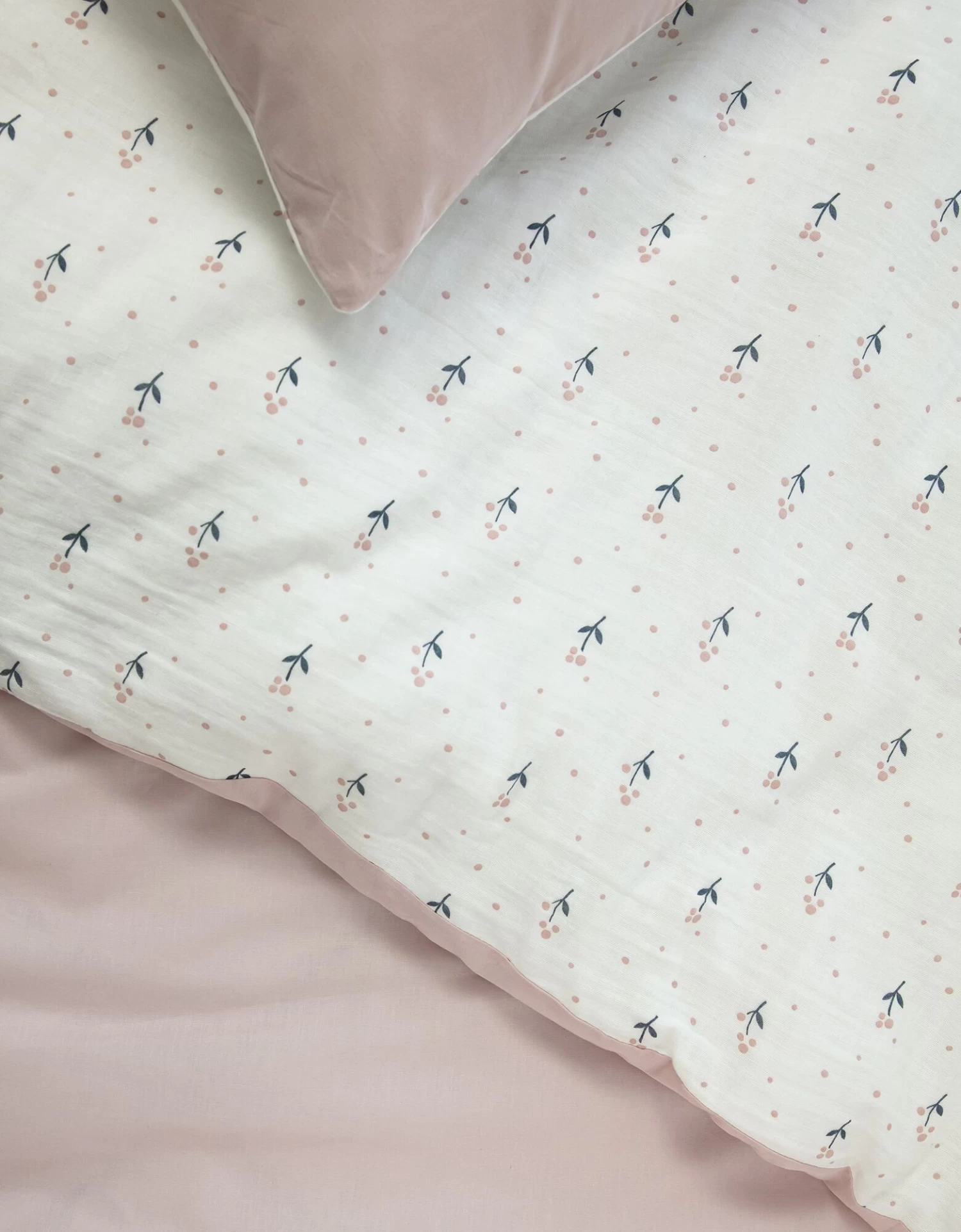 Parure De Lit Enfant Fleurie - Gaze De Coton – Image 7