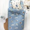 Linge De Lit Enfant Dalma - Coton Biologique Imprimé Chiens