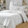 Linge De Lit Uni Dentelle Coton