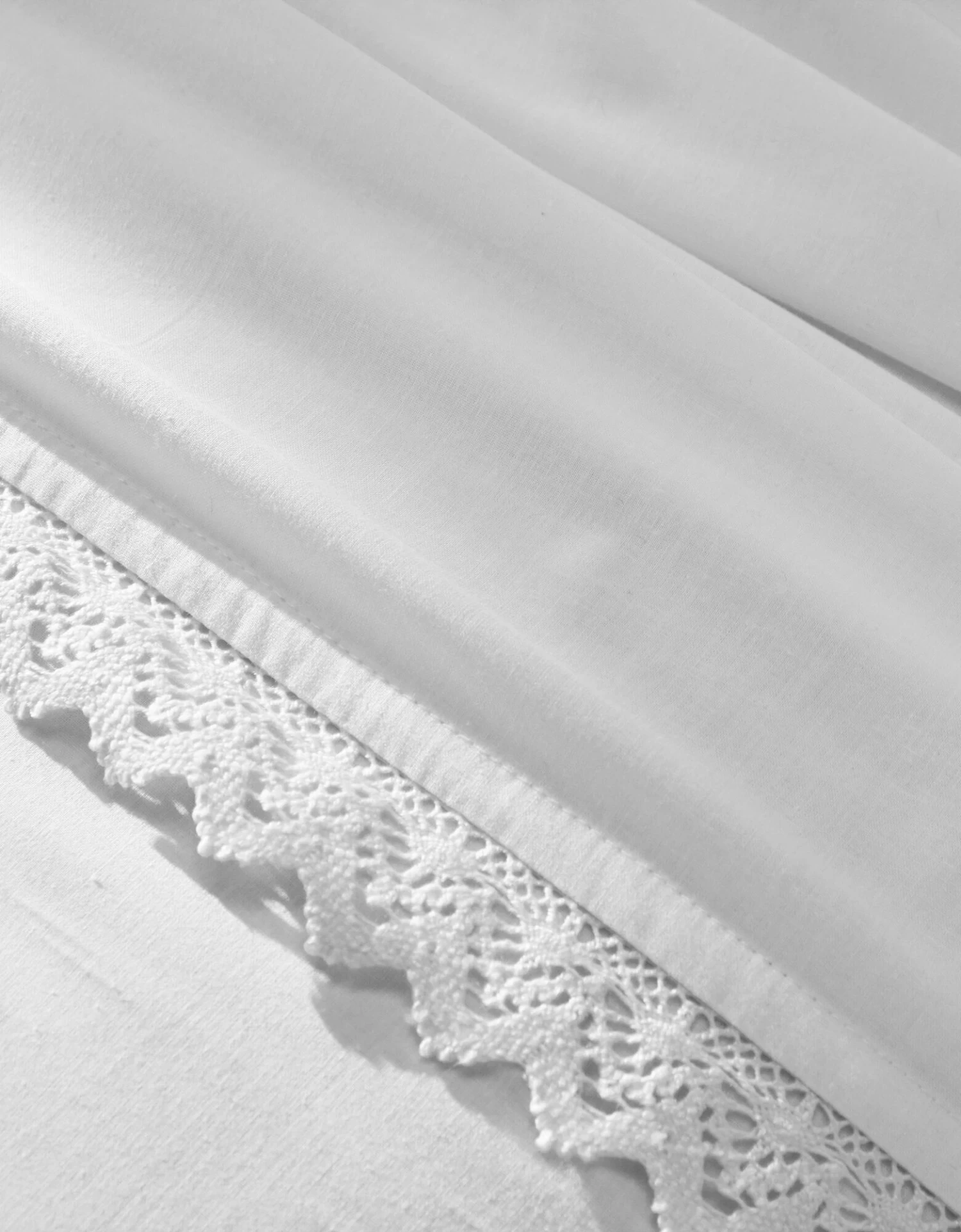 Linge De Lit Uni Dentelle Coton – Image 4