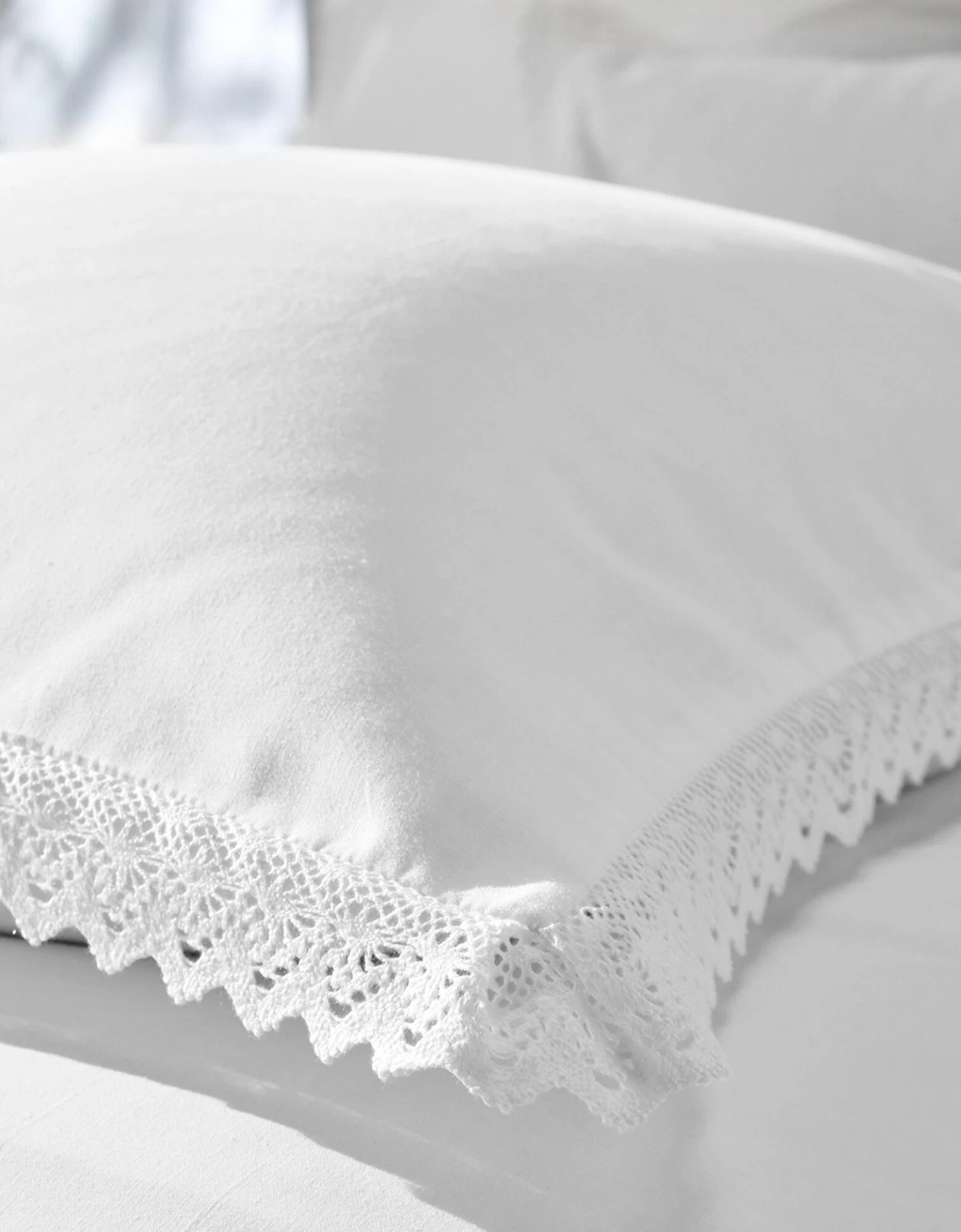 Linge De Lit Uni Dentelle Coton – Image 5