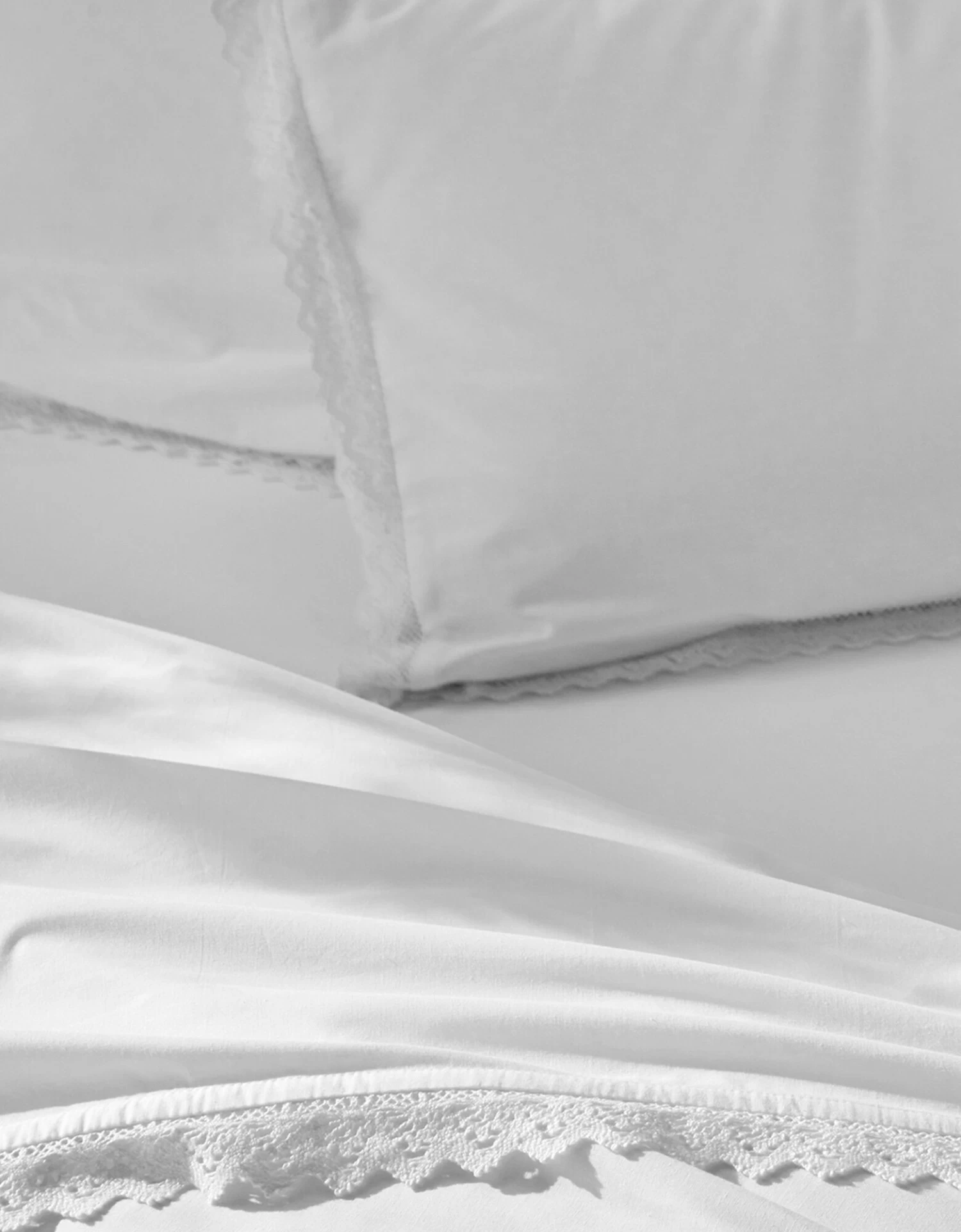 Linge De Lit Uni Dentelle Coton – Image 7