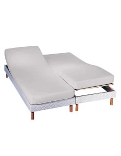 Drap-housse Uni Sommier Articulé Jersey Bonnets 27 Cm