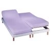 Drap-housse Uni Sommier Articulé Flanelle Bonnets 26 Cm