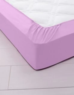 Drap-housse Uni Polyester - Coton Bonnet 32 Cm