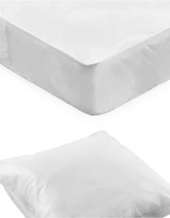 Kit Jetable 1 Ou 2 Personnes : Protège-oreillers + Protège-matelas Forme Housse - Lot De 10