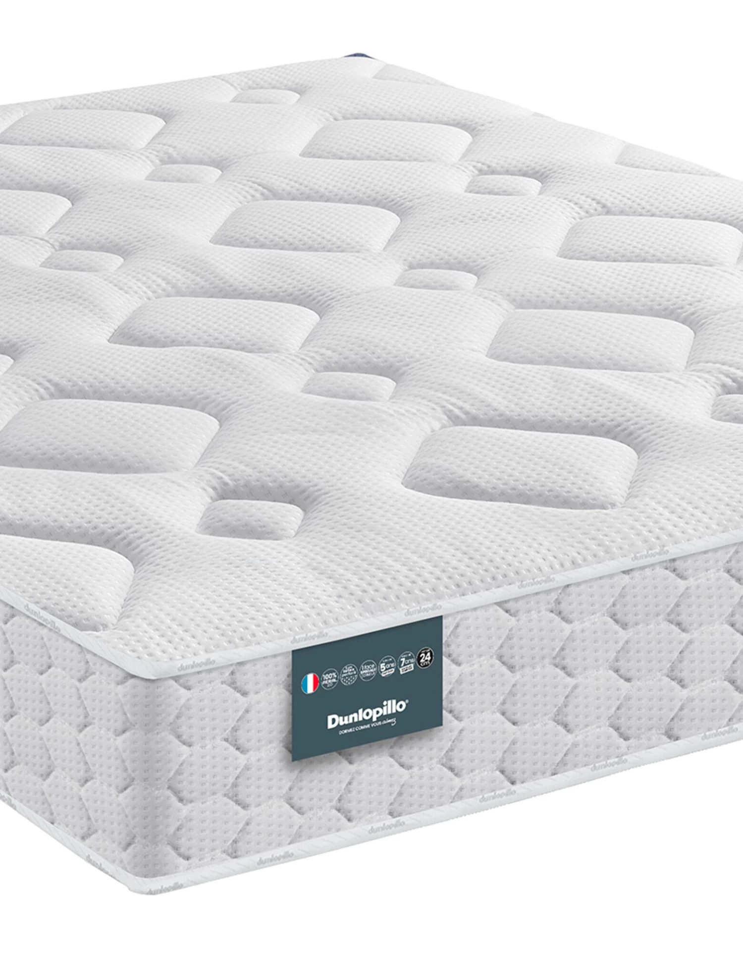 Matelas Mousse + Latex Dunlopillo Aérial® Haut. 24 Cm, Confort Ferme – Image 2