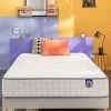 Matelas 560 Ressorts + Mémoire De Forme Mérinos 26 Cm Confort Moelleux
