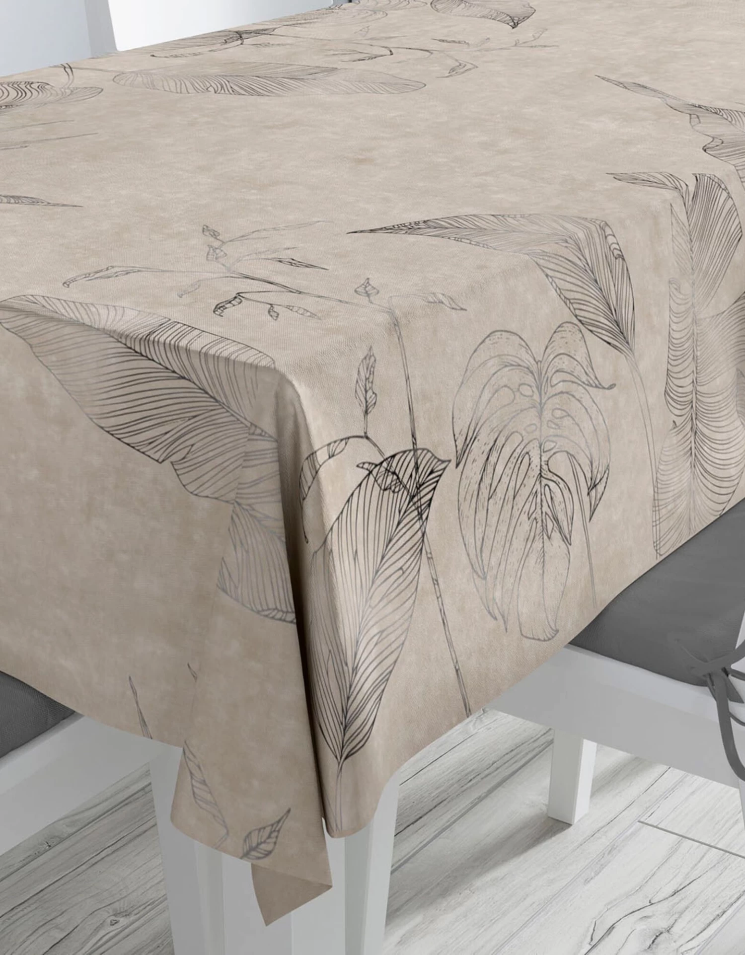 Nappe Coton Imprimé Feuilles De Palmiers – Image 2