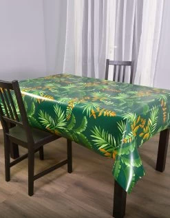 Nappe Toile Cirée Imprimé Feuillage Tropical