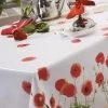 Nappe Toile Cirée Imprimé Coquelicots
