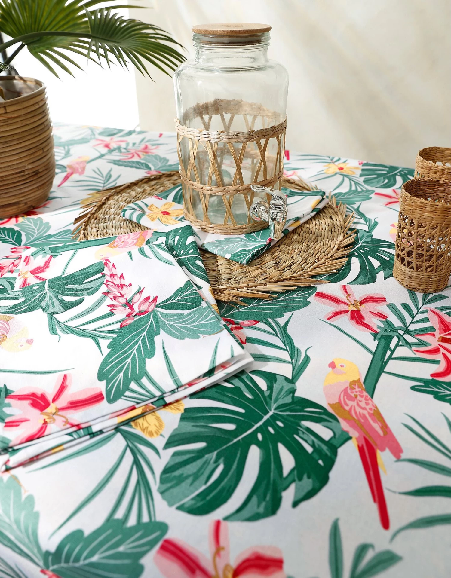 Nappe Coton Imprimé Tropical – Image 2