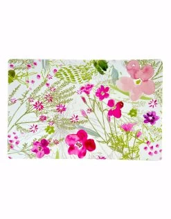 Set De Table Imprimé Végétal - Lot De 4