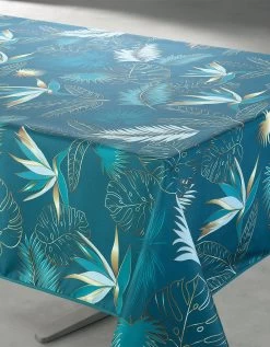Nappe Vahinée Polyester Imprimé Feuillage