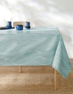 Nappe Toile Cirée Imprimée Vagues