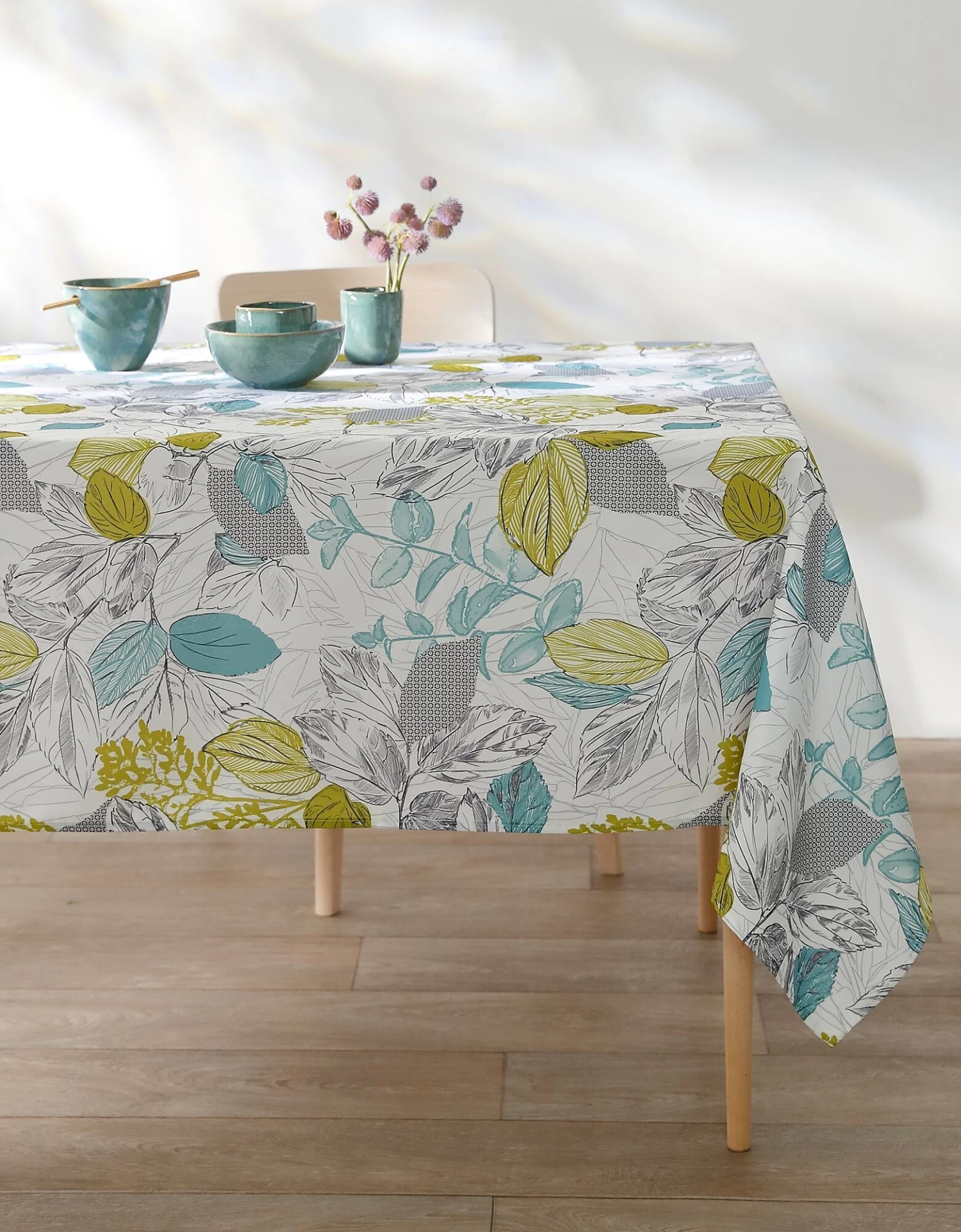 Nappe Anti-taches Imprimé Feuillages – Image 2