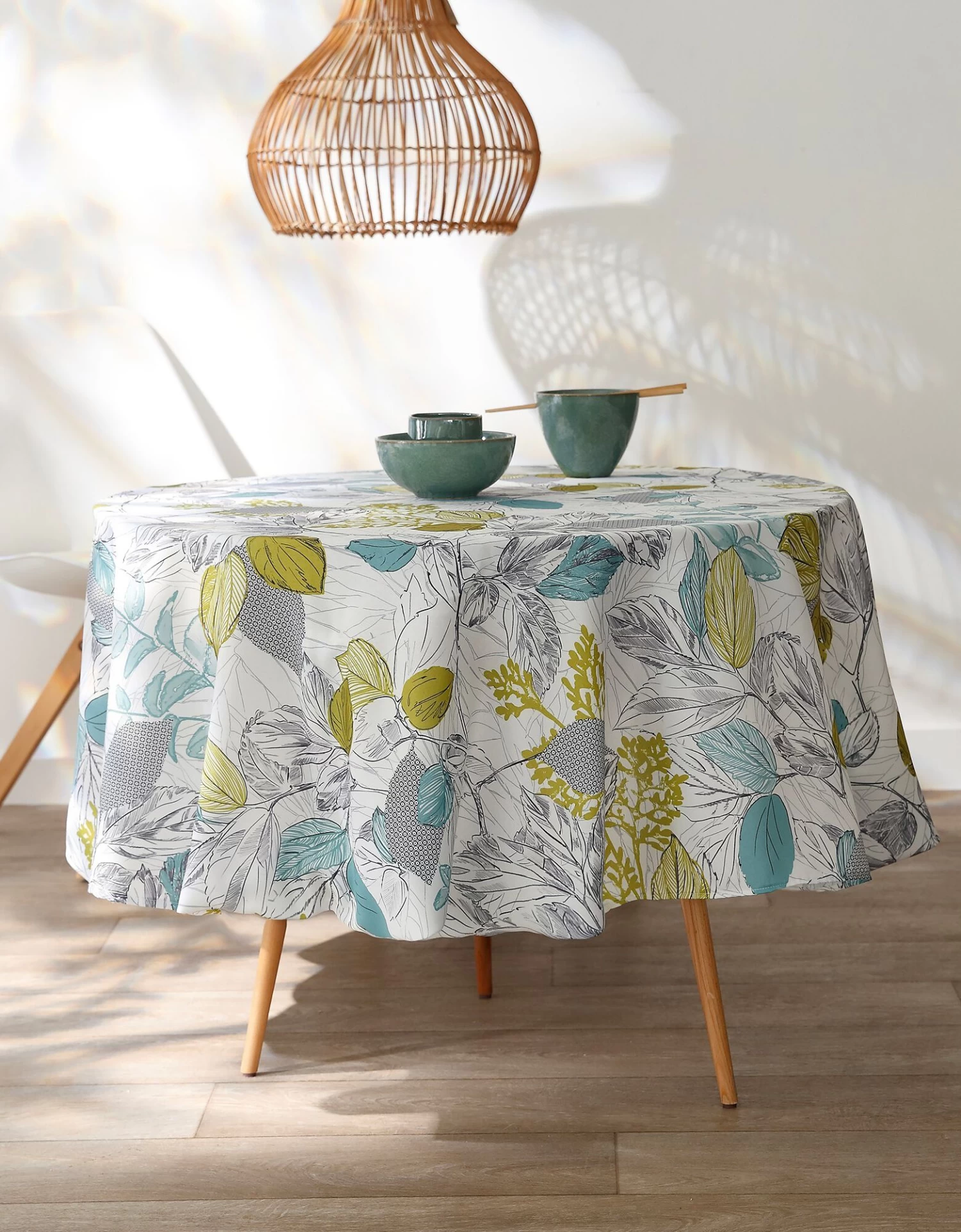 Nappe Anti-taches Imprimé Feuillages – Image 4