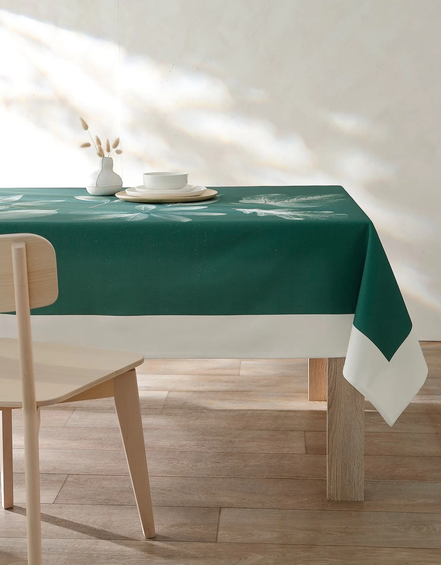 Nappe Fabriquée En France, Motif Placé Herbier - Coton Biologique(1) – Image 3