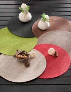 Set De Table Rond Bambou - Lot De 4