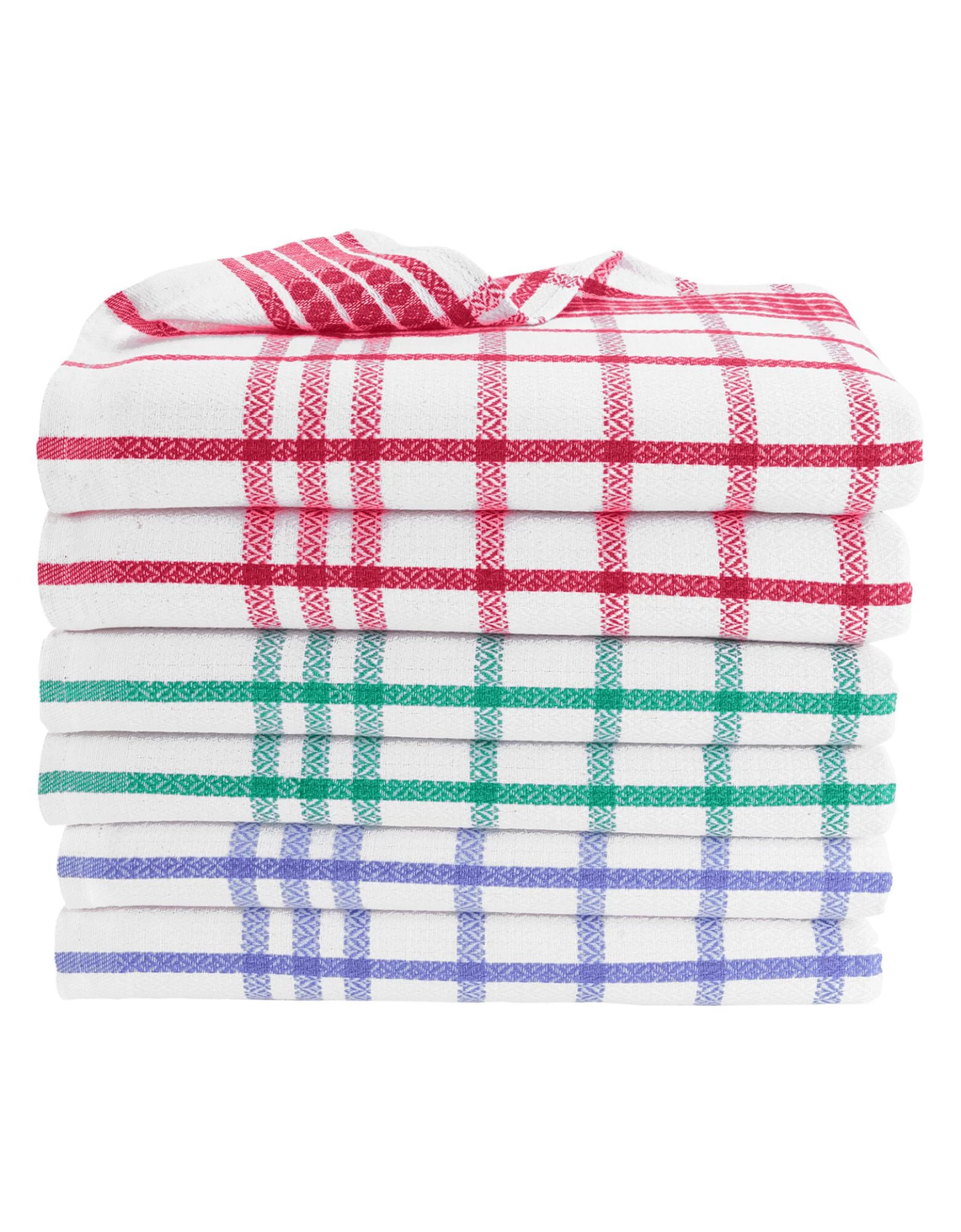 Torchons Métis Carreaux - Lot De 6 Ou 12