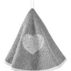 Essuie-mains éponge Brodée Coeurs Forme Cloche - Lot De 2