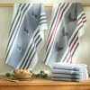 Torchons Motif Poule Et Vache - Lot De 4