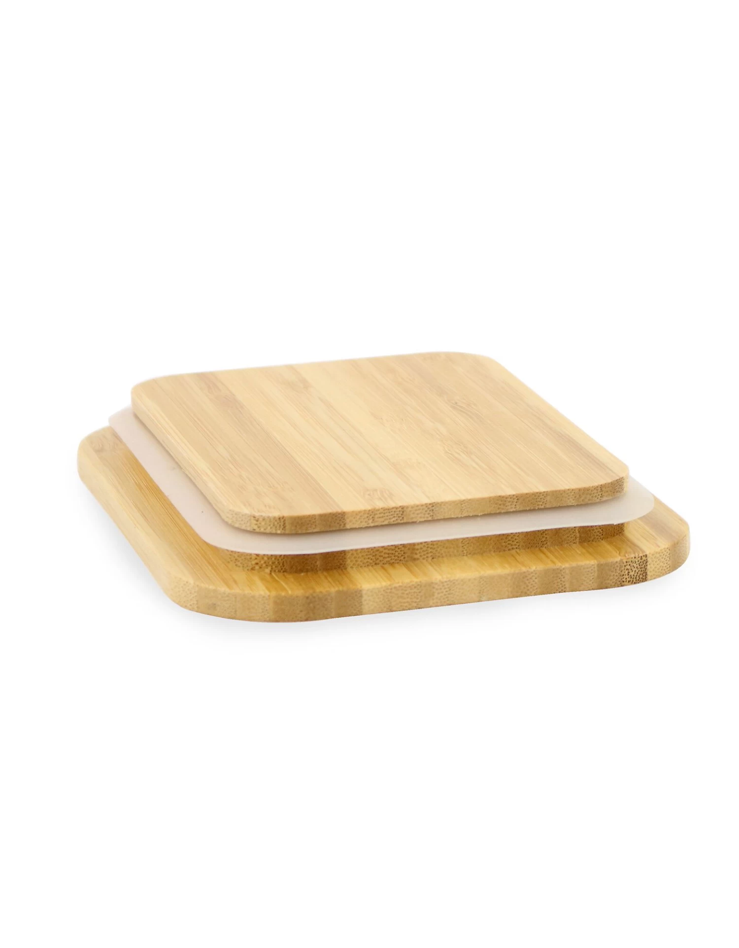 Plat Verre Couvercle Bambou – Image 2