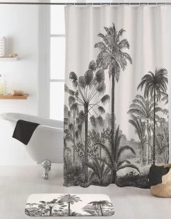 Rideau De Douche Imprimé Cocotiers