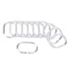 Anneaux De Douche Translucides - Lot De 12