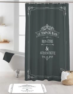 Rideau De Douche Imprimé Vintage