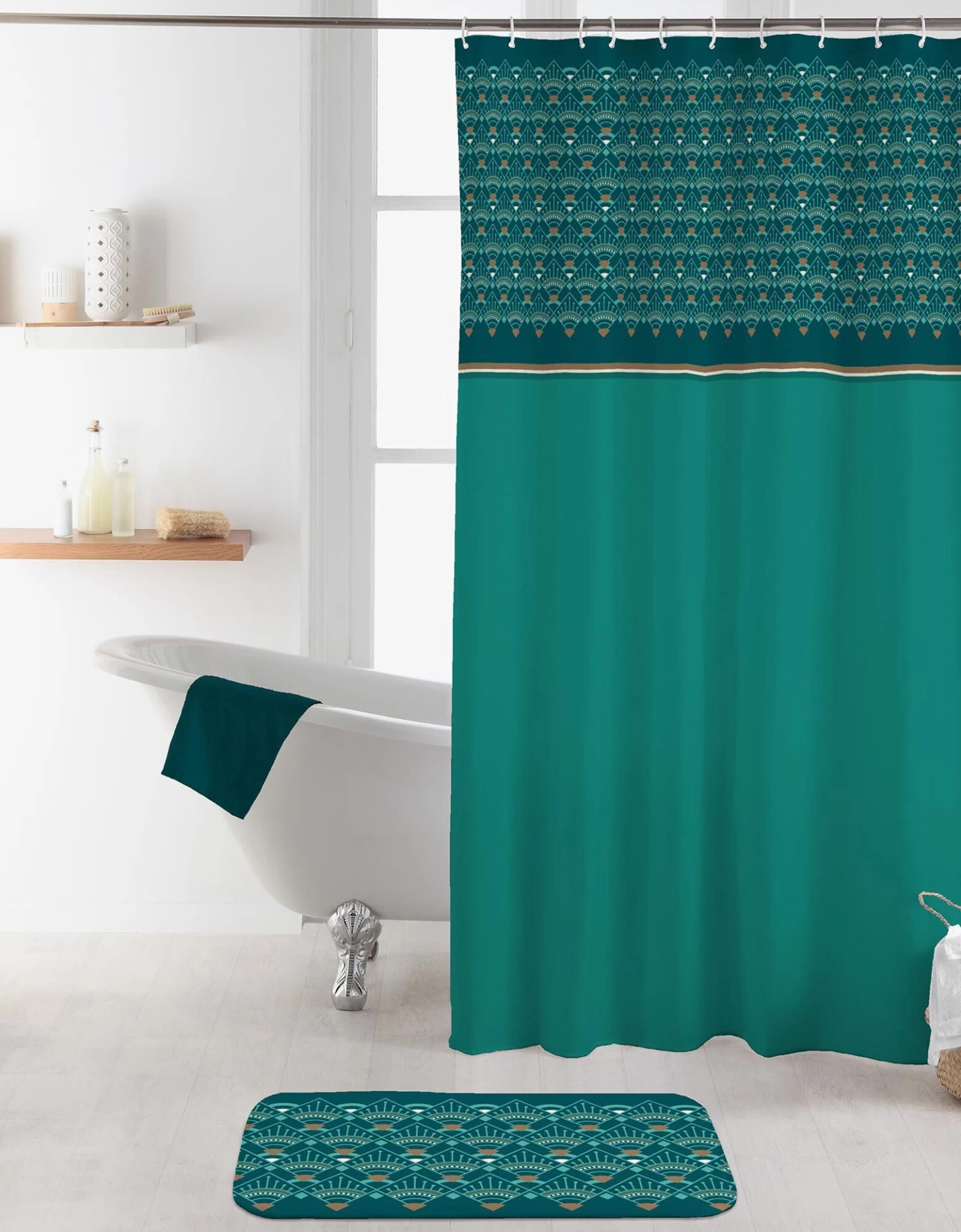 Rideau De Douche Imprimé Art Déco