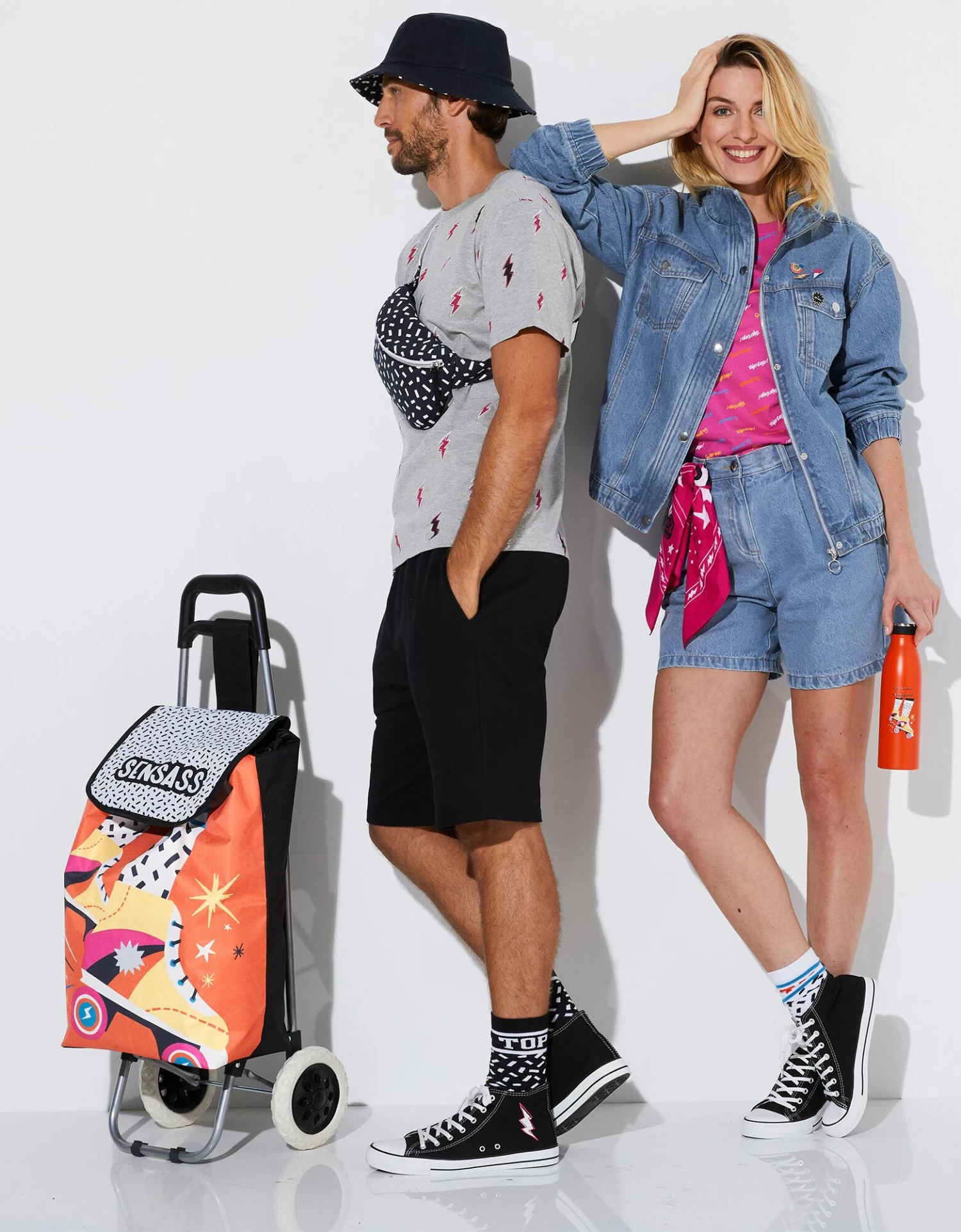 Chariot De Courses Pliable Collection Lulu La Nantaise – Image 5